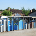 storing of gas cylinders