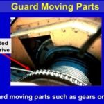 Guards of moving part of crane