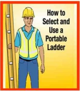 Ladder safety toolbox topic