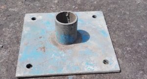 Base plate of scaffolding