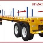 Stanchions of trailer
