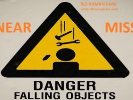 Near miss falling of object