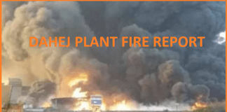 DAHEJ PLANT FIRE REPORT