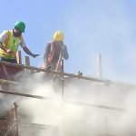 FIRE FIGHTING DURING MOCK DRILL