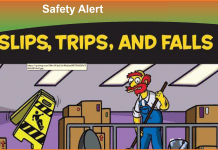 Safety Lesson Learnt – Slips, Trips & Falls Safety Alert slip, Trip And falls