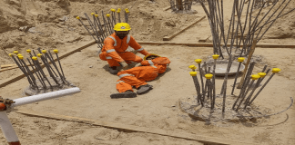 Medical Emergency Mock Drill at construction site