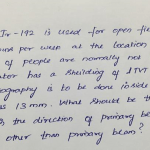 Example for safe distance calculation for radiography