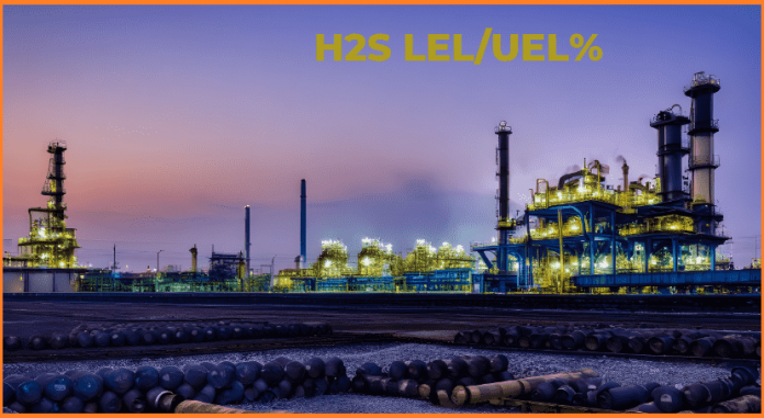 LEL UEL % OF H2S GAS