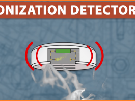Ionization smoke detectors use