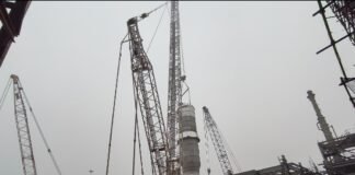Silo Erection at barauni refinery
