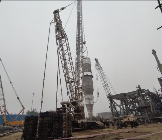 Silo Erection at barauni refinery