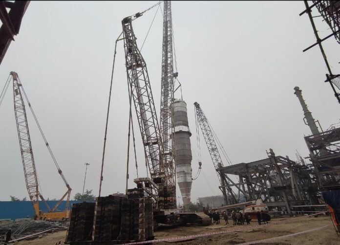 Silo Erection Silo Erection at barauni refinery