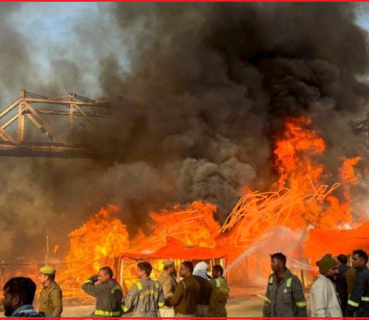 Fire accident in india