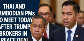 Thai and Cambodian PM to Meet Today After Trump Brokers Peace Deal Top Updates