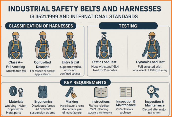 Industrial Safety Belts and Harnesses IS 35211999 and International Practices