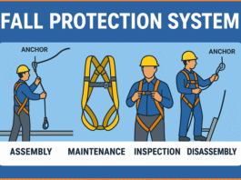 Correct Procedure for Assembly, Maintenance, Inspection, and Disassembly of Fall Protection Systems