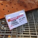 Floor opening cover sign