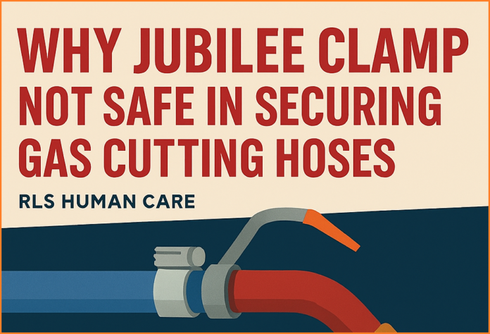 Using a jubilee clamp on a gas cutting hose may seem convenient, but it is dangerous, unapproved, and a major fire risk. Gas systems demand specialized equipment designed for airtight security and safety compliance.